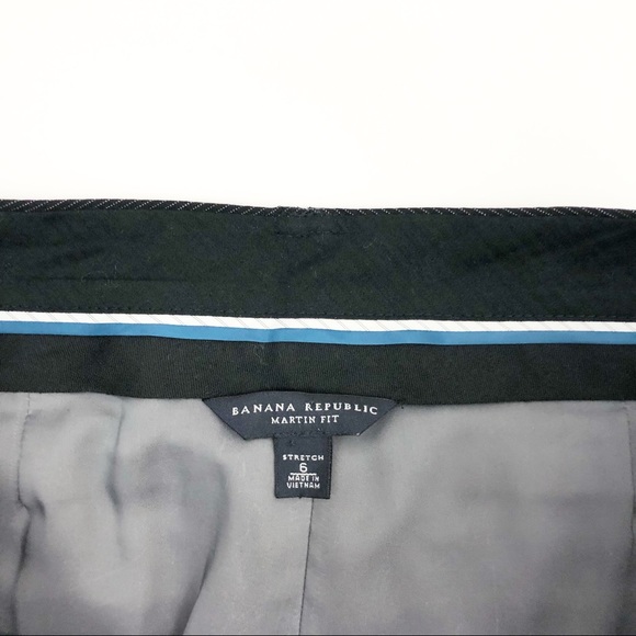 Banana Republic Black Pinstripe Dress Pants - Picture 6 of 6